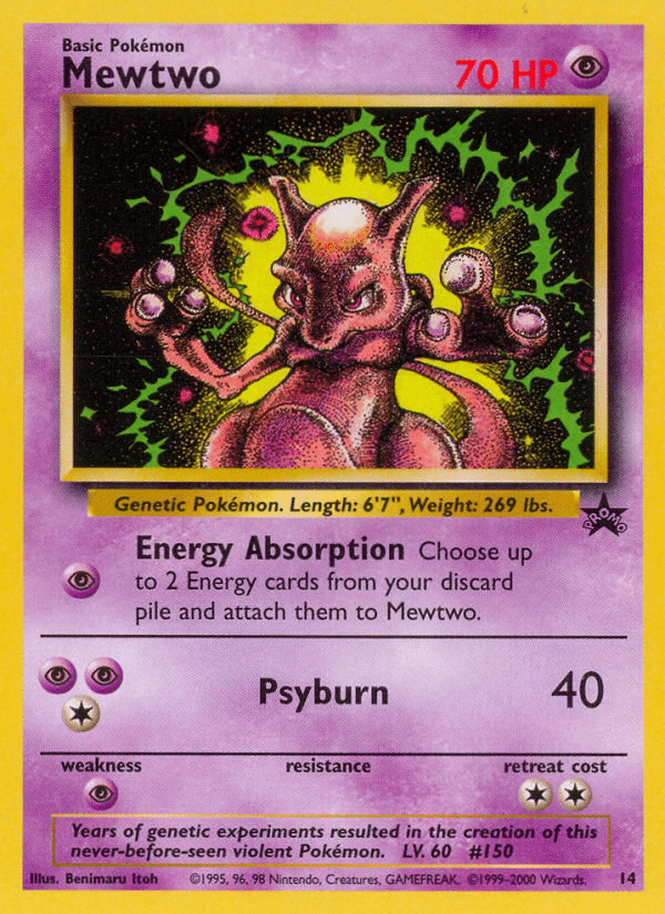 Mewtwo Pokémon Wizards Black Star Promos (14/53) – Base