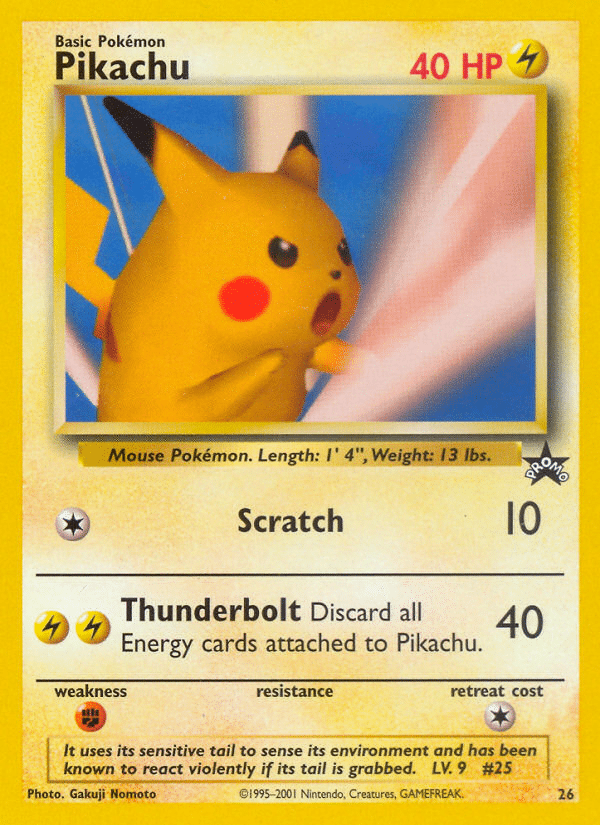 Pikachu Pokémon Wizards Black Star Promos (26/53) – Base
