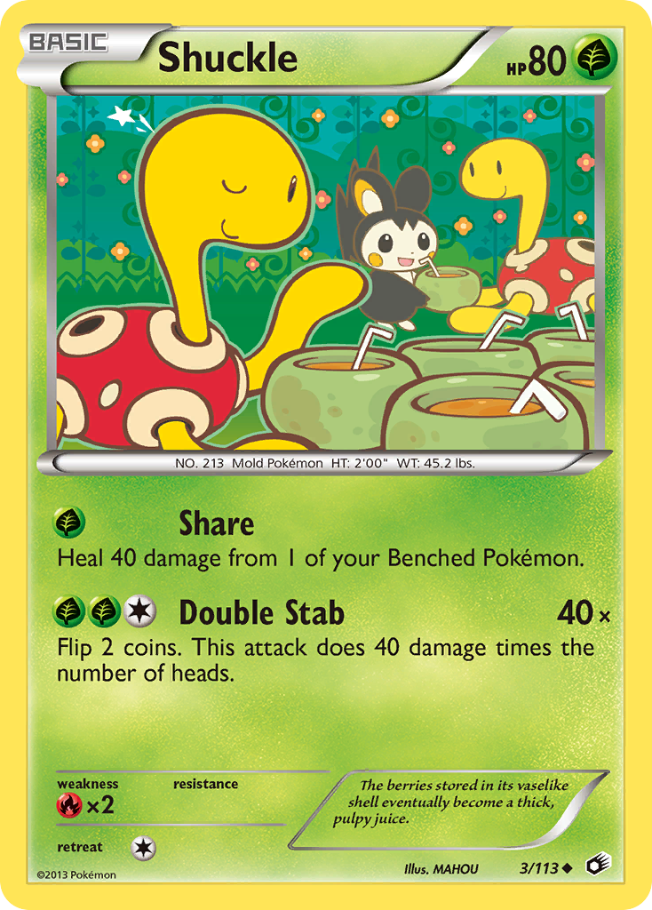 Shuckle Pokémon Legendary Treasures (3/113) – Black & White
