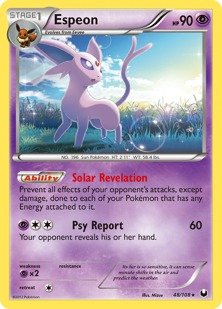 Espeon Pokémon Dark Explorers (48/108) – Black & White