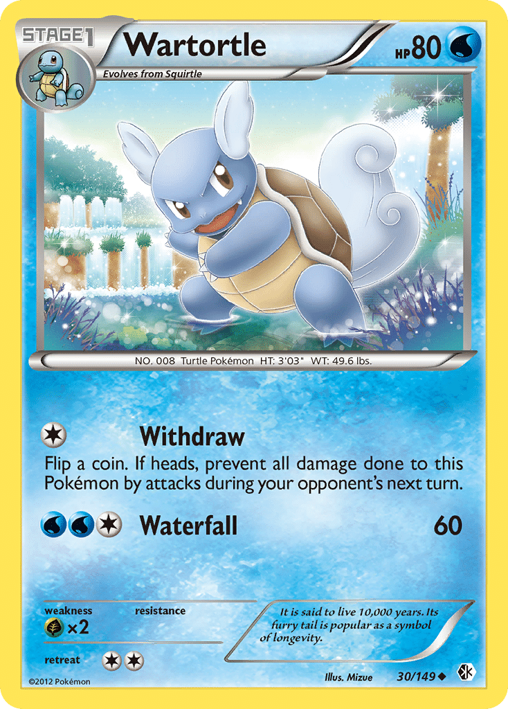 Wartortle Pokémon Boundaries Crossed (30/149) – Black & White