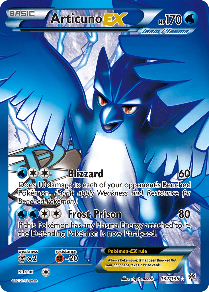 Articuno-EX Pokémon Plasma Storm (132/135) – Black & White