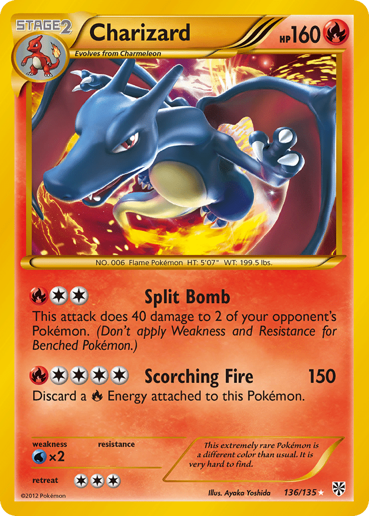 Charizard Pokémon Plasma Storm (136/135) – Black & White