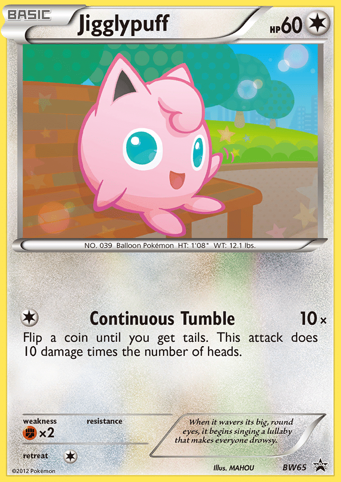 Jigglypuff Pokémon BW Black Star Promos (BW65/101) – Black & White