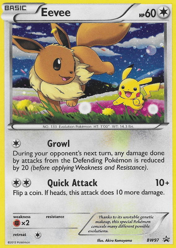 Eevee Pokémon BW Black Star Promos (BW97/101) – Black & White