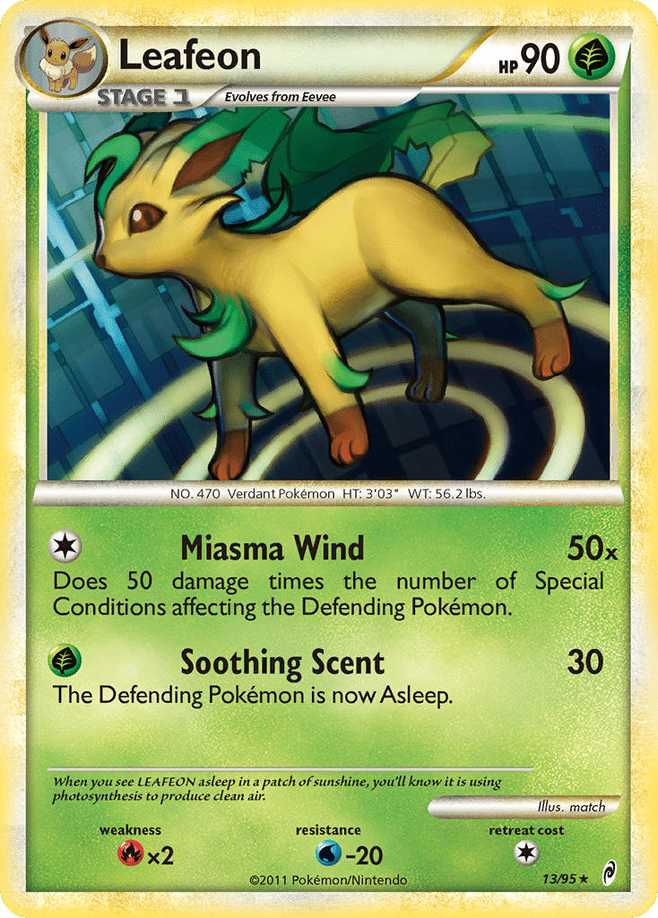 Leafeon Pokémon Call of Legends (13/95) – HeartGold & SoulSilver