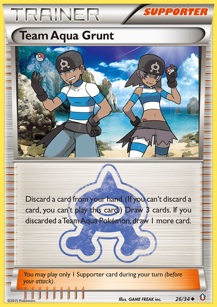 Team Aqua Grunt Pokémon Double Crisis (26/34) – XY