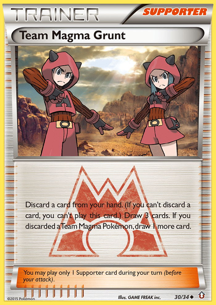 Team Magma Grunt Pokémon Double Crisis (30/34) – XY