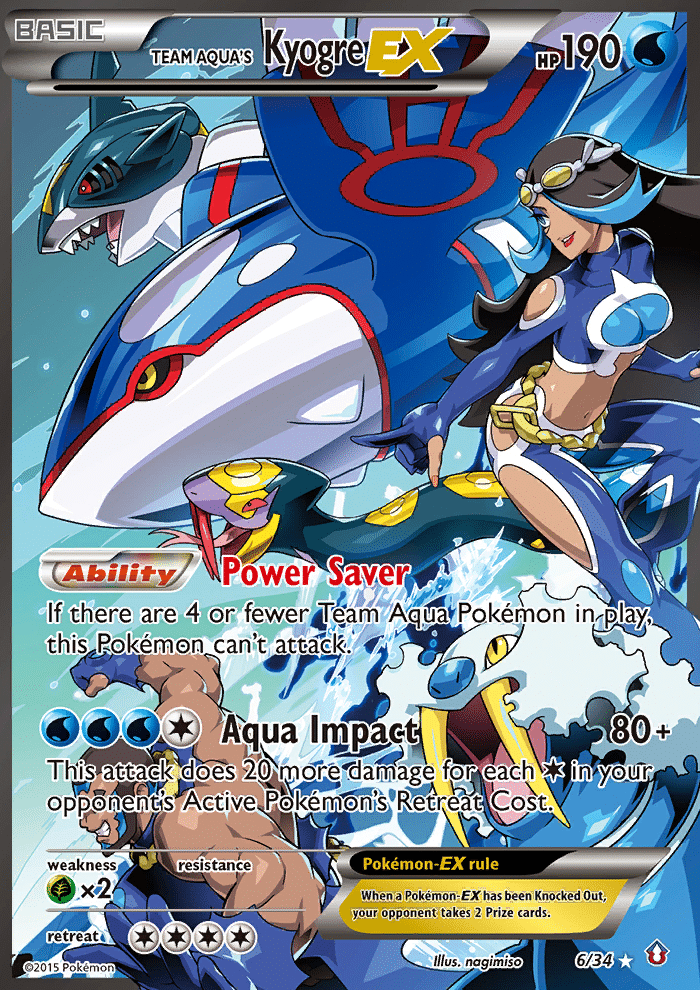 Team Aqua's Kyogre-EX Pokémon Double Crisis (6/34) – XY