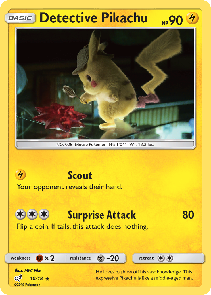 Detective Pikachu Pokémon Detective Pikachu (10/18) – Sun & Moon