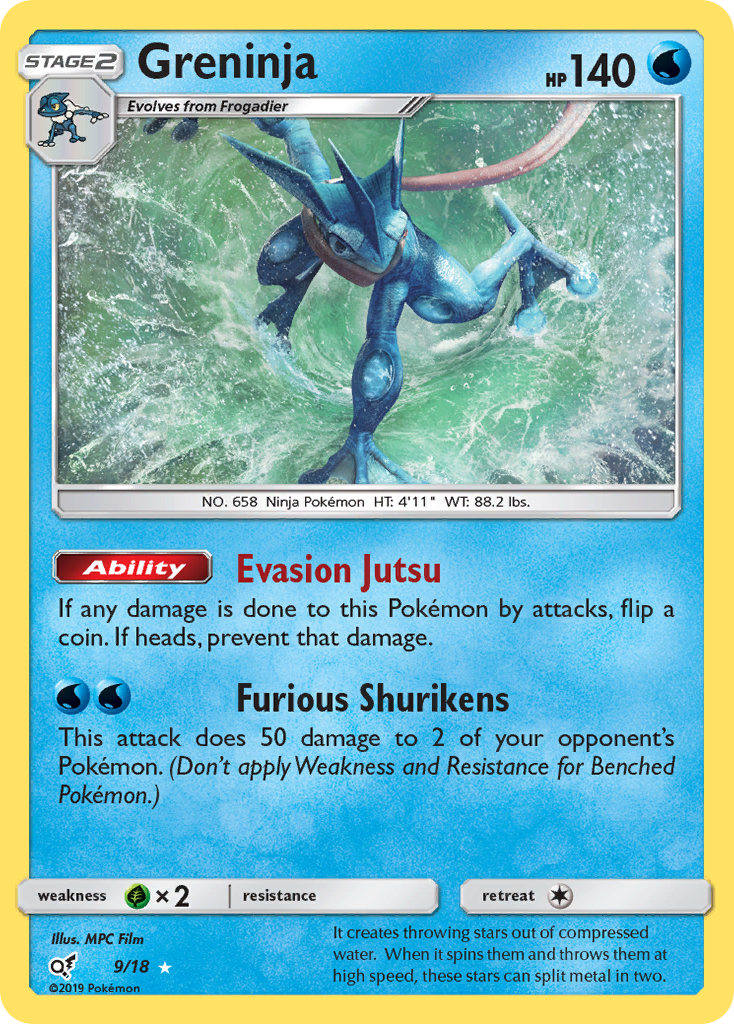 Greninja Pokémon Detective Pikachu (9/18) – Sun & Moon