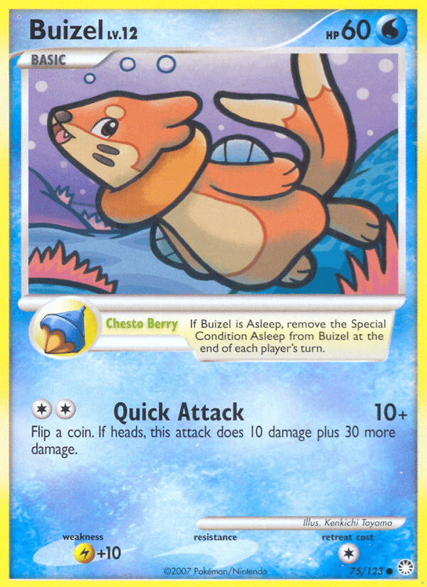 Buizel Pokémon Mysterious Treasures (75/123) – Diamond & Pearl
