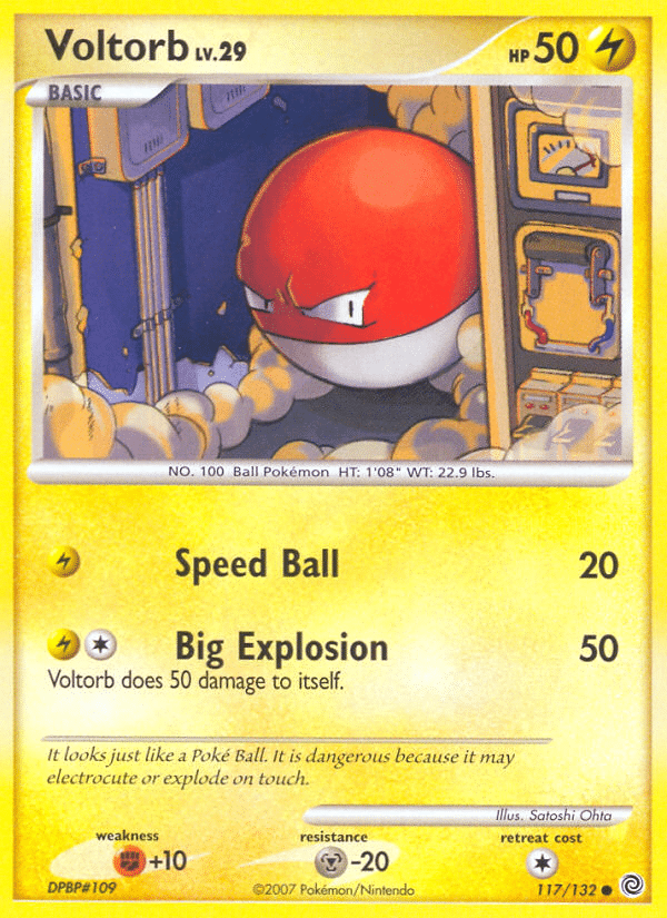 Voltorb Pokémon Secret Wonders (117/132) – Diamond & Pearl