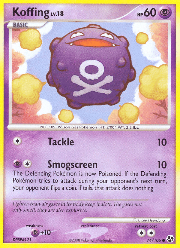 Koffing Pokémon Great Encounters (74/106) – Diamond & Pearl