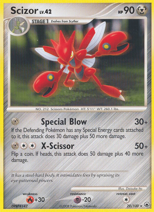 Scizor Pokémon Majestic Dawn (29/100) – Diamond & Pearl