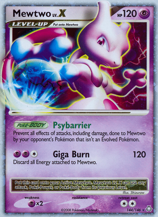 Mewtwo LV.X Pokémon Legends Awakened (144/146) – Diamond & Pearl