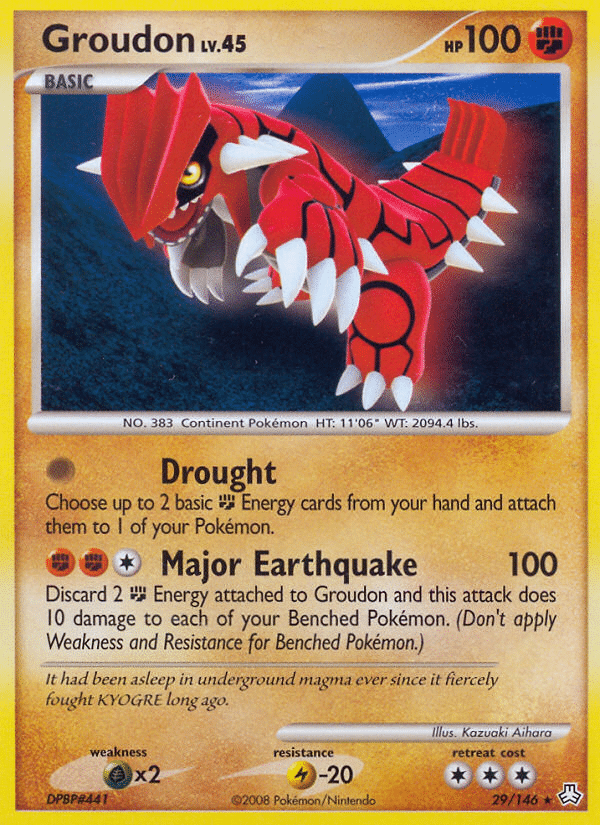 Groudon Pokémon Legends Awakened (29/146) – Diamond & Pearl