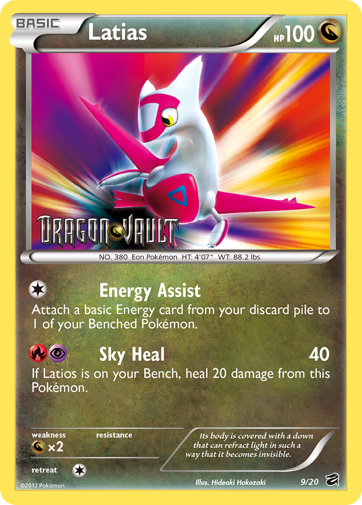 Latias Pokémon Dragon Vault (9/20) – Black & White
