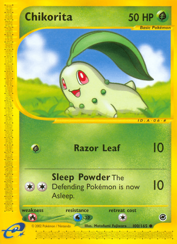 Chikorita Pokémon Expedition Base Set (100/165) – E-Card