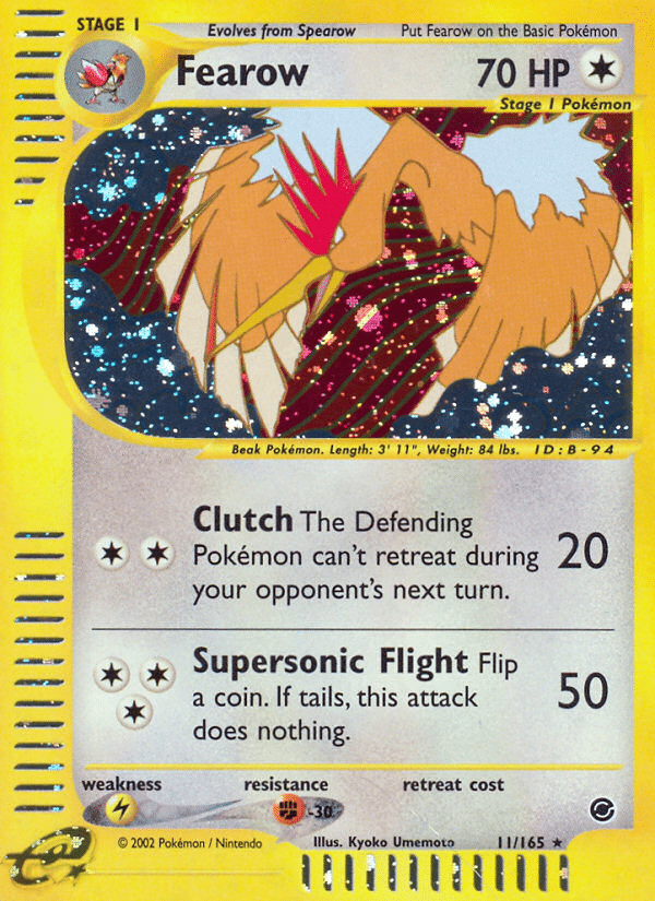Fearow Pokémon Expedition Base Set (11/165) – E-Card