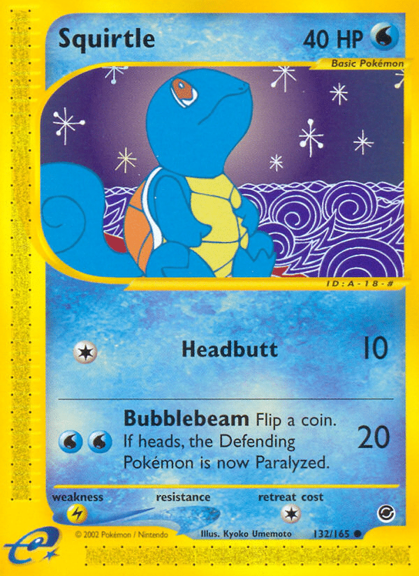 Squirtle Pokémon Expedition Base Set (132/165) – E-Card