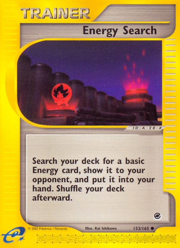Energy Search Pokémon Expedition Base Set (153/165) – E-Card
