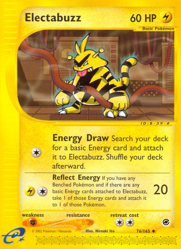 Electabuzz Pokémon Expedition Base Set (76/165) – E-Card