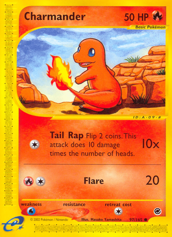 Charmander Pokémon Expedition Base Set (97/165) – E-Card