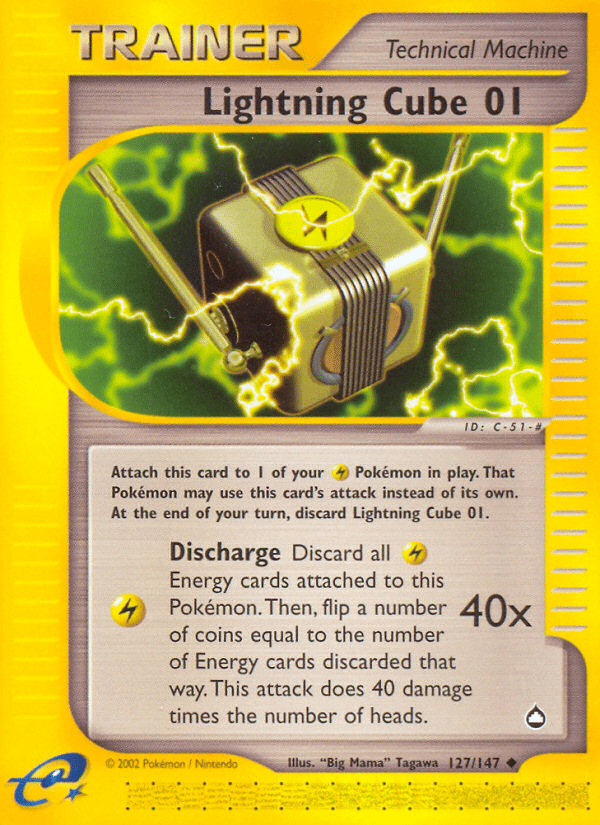 Lightning Cube 01 Pokémon Aquapolis (127/147) – E-Card