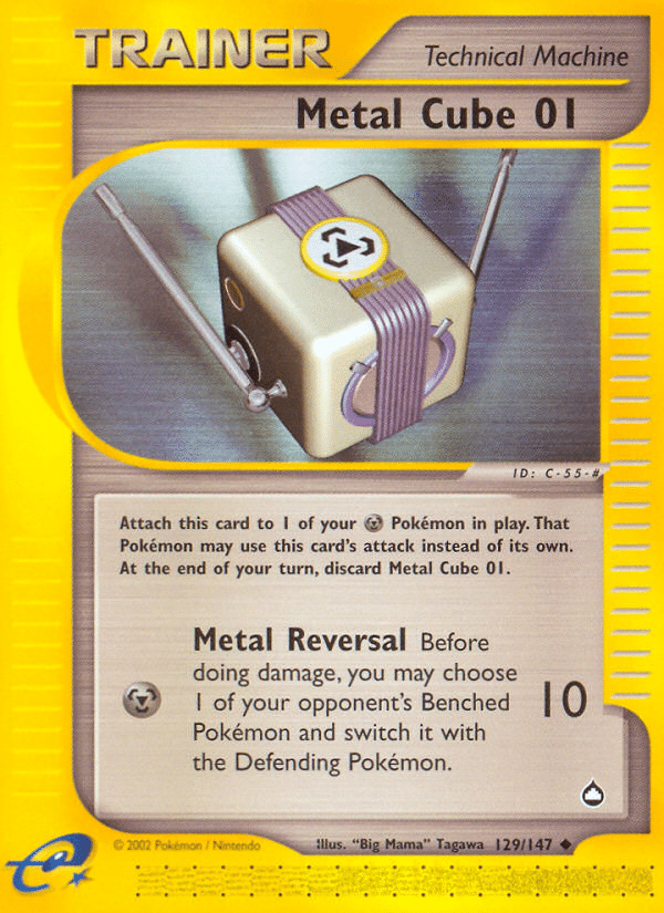 Metal Cube 01 Pokémon Aquapolis (129/147) – E-Card
