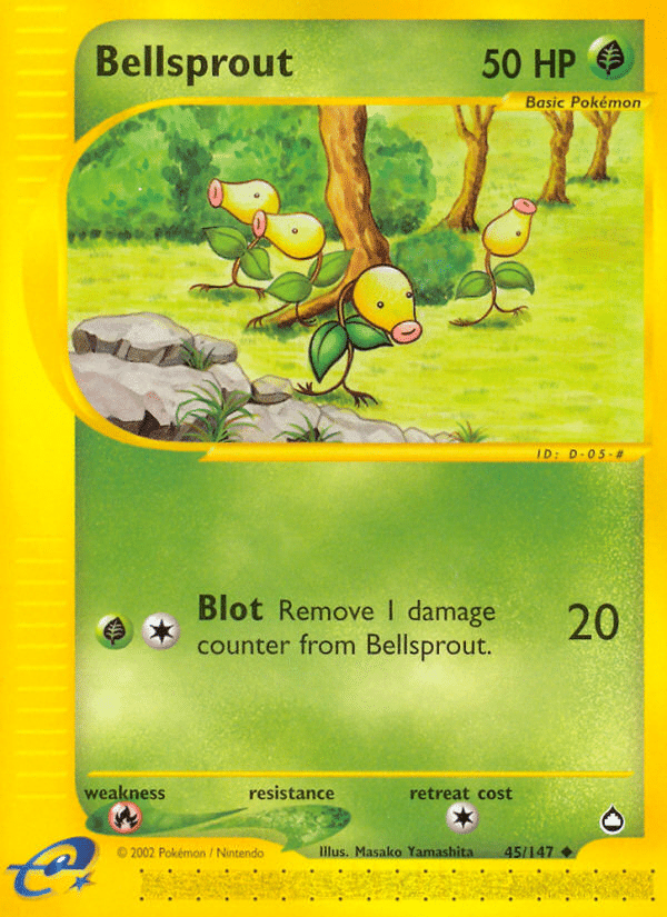 Bellsprout Pokémon Aquapolis (45/147) – E-Card
