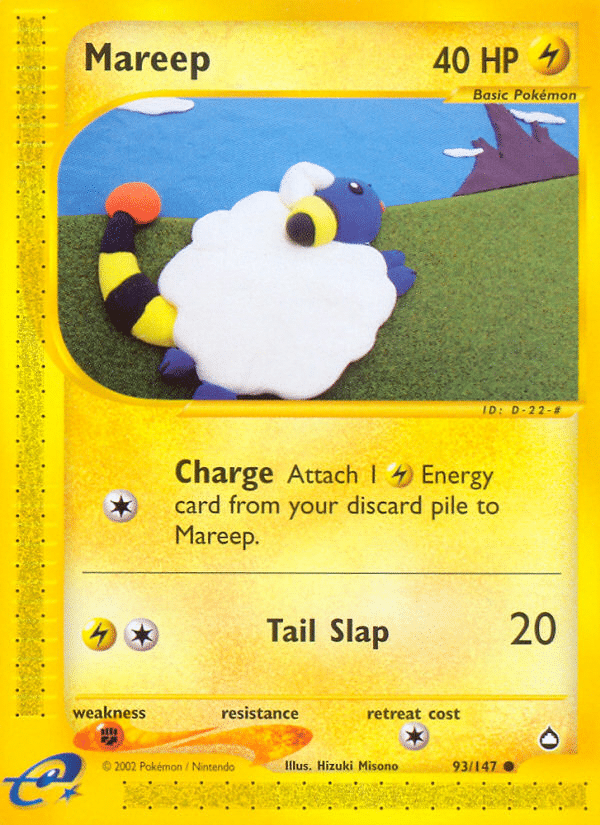 Mareep Pokémon Aquapolis (93/147) – E-Card
