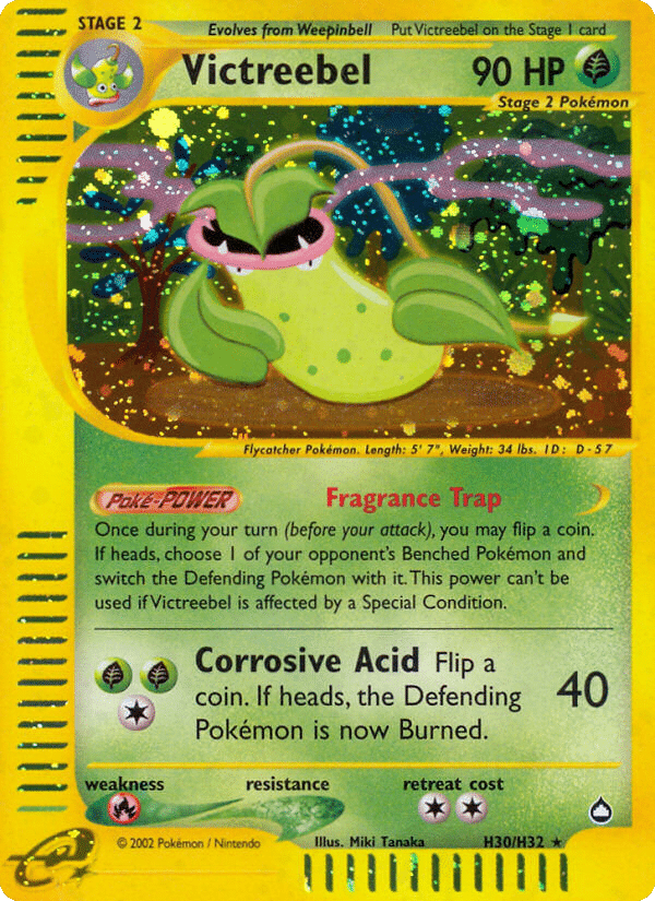 Victreebel Pokémon Aquapolis (H30/147) – E-Card