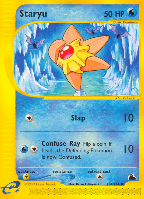 Staryu Pokémon Skyridge (104/144) – E-Card