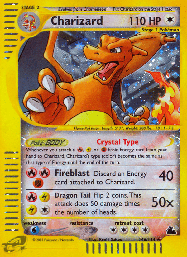 Charizard Pokémon Skyridge (146/144) – E-Card