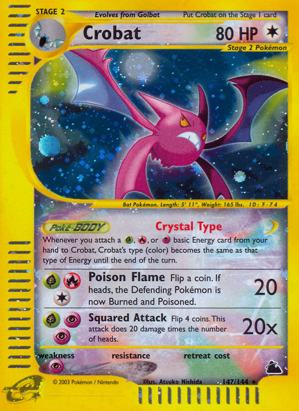 Crobat Pokémon Skyridge (147/144) – E-Card