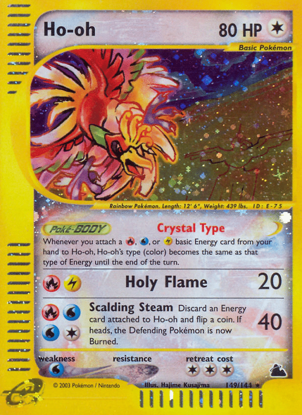Ho-oh Pokémon Skyridge (149/144) – E-Card