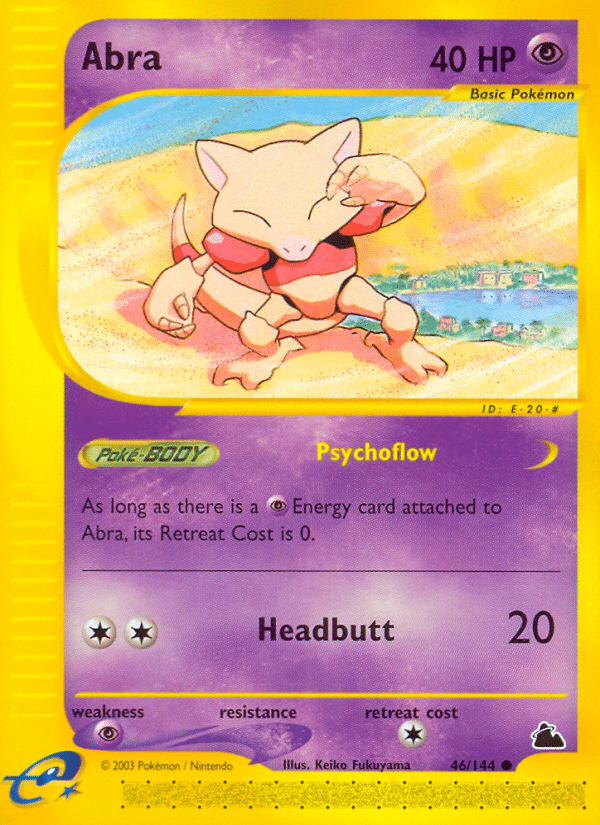 Abra Pokémon Skyridge (46/144) – E-Card