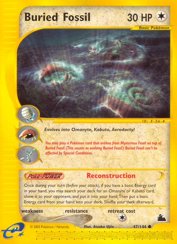 Buried Fossil Pokémon Skyridge (47/144) – E-Card