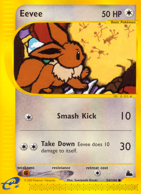 Eevee Pokémon Skyridge (54/144) – E-Card