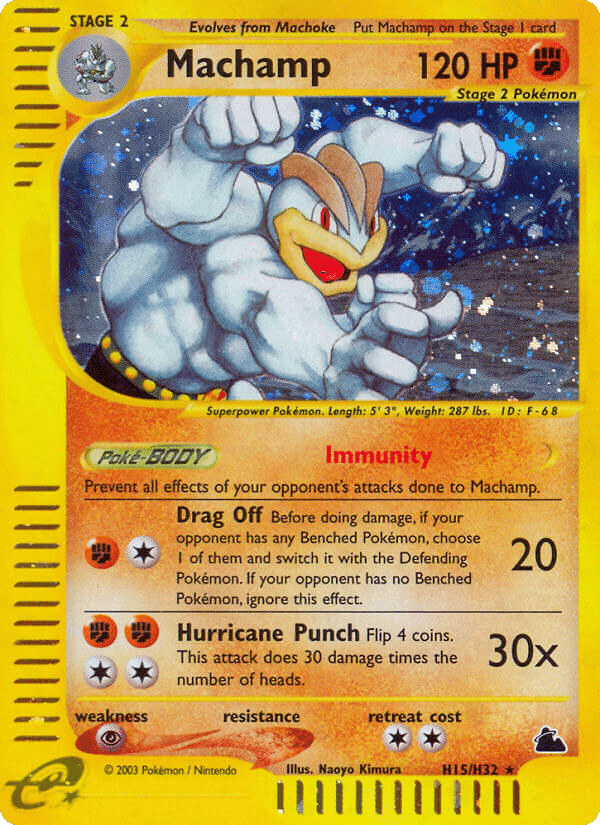 Machamp Pokémon Skyridge (H15/144) – E-Card