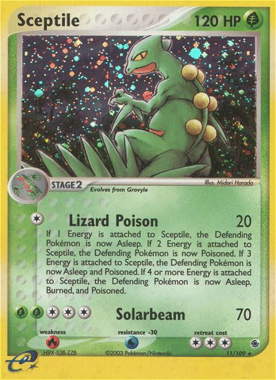 Sceptile Pokémon Ruby & Sapphire (11/109) – EX