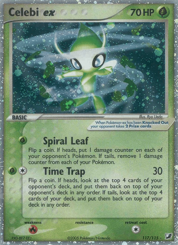Celebi ex Pokémon Unseen Forces (117/115) – EX