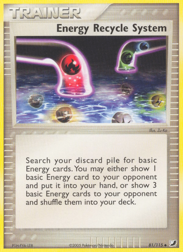 Energy Recycle System Pokémon Unseen Forces (81/115) – EX