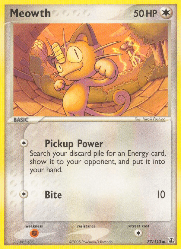 Meowth Pokémon Delta Species (77/113) – EX
