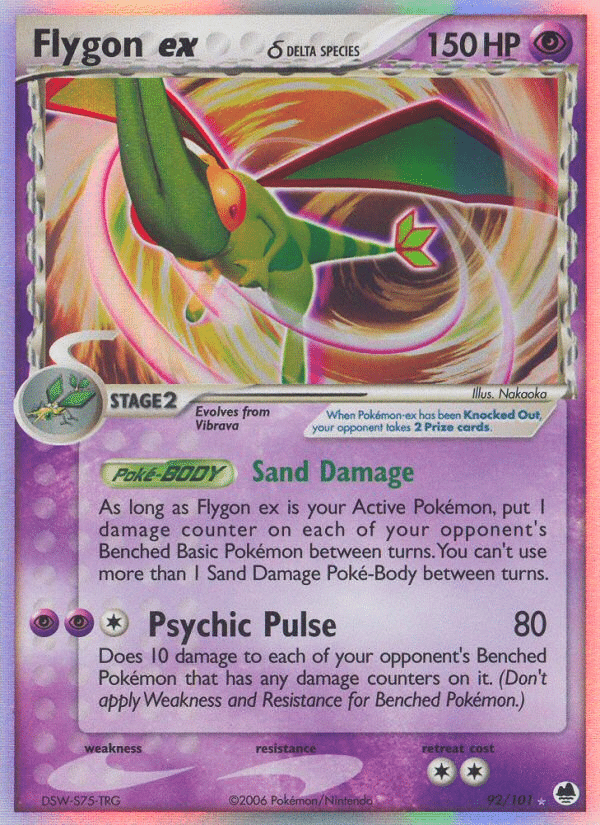Flygon ex δ Pokémon Dragon Frontiers (92/101) – EX