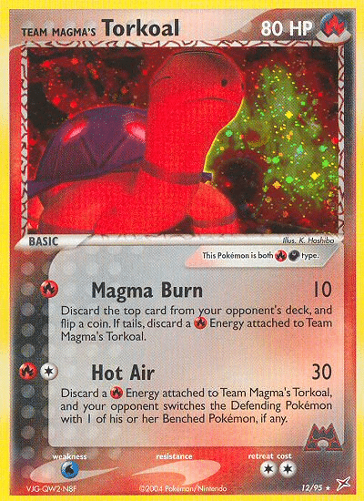 Team Magma's Torkoal Pokémon Team Magma vs Team Aqua (12/95) – EX