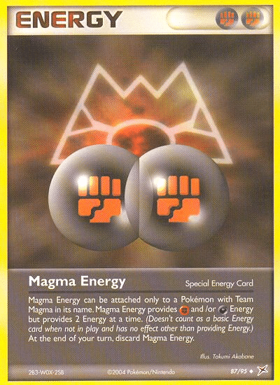 Magma Energy Pokémon Team Magma vs Team Aqua (87/95) – EX
