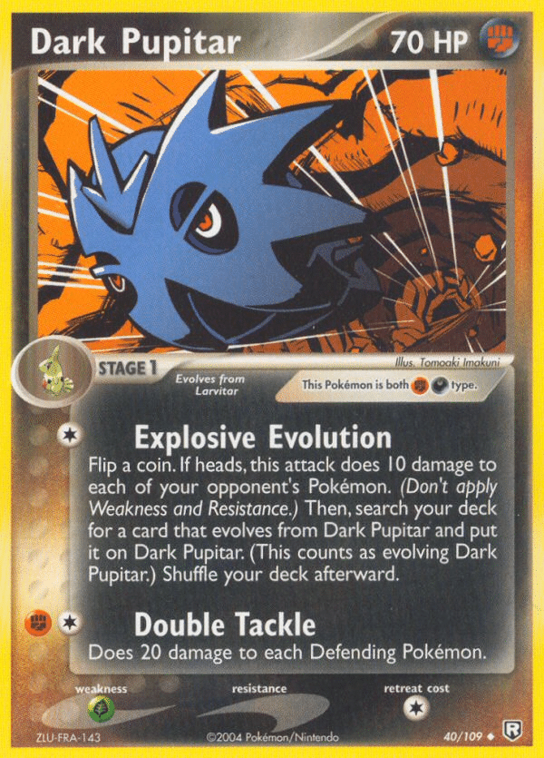 Dark Pupitar Pokémon Team Rocket Returns (40/109) – EX
