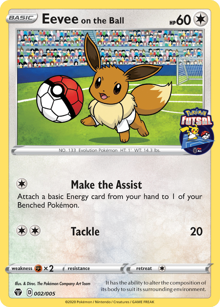 Eevee on the Ball Pokémon Pokémon Futsal Collection (2/5) – Other